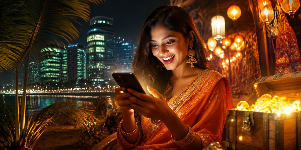 Mobile casino gaming on the beach in India